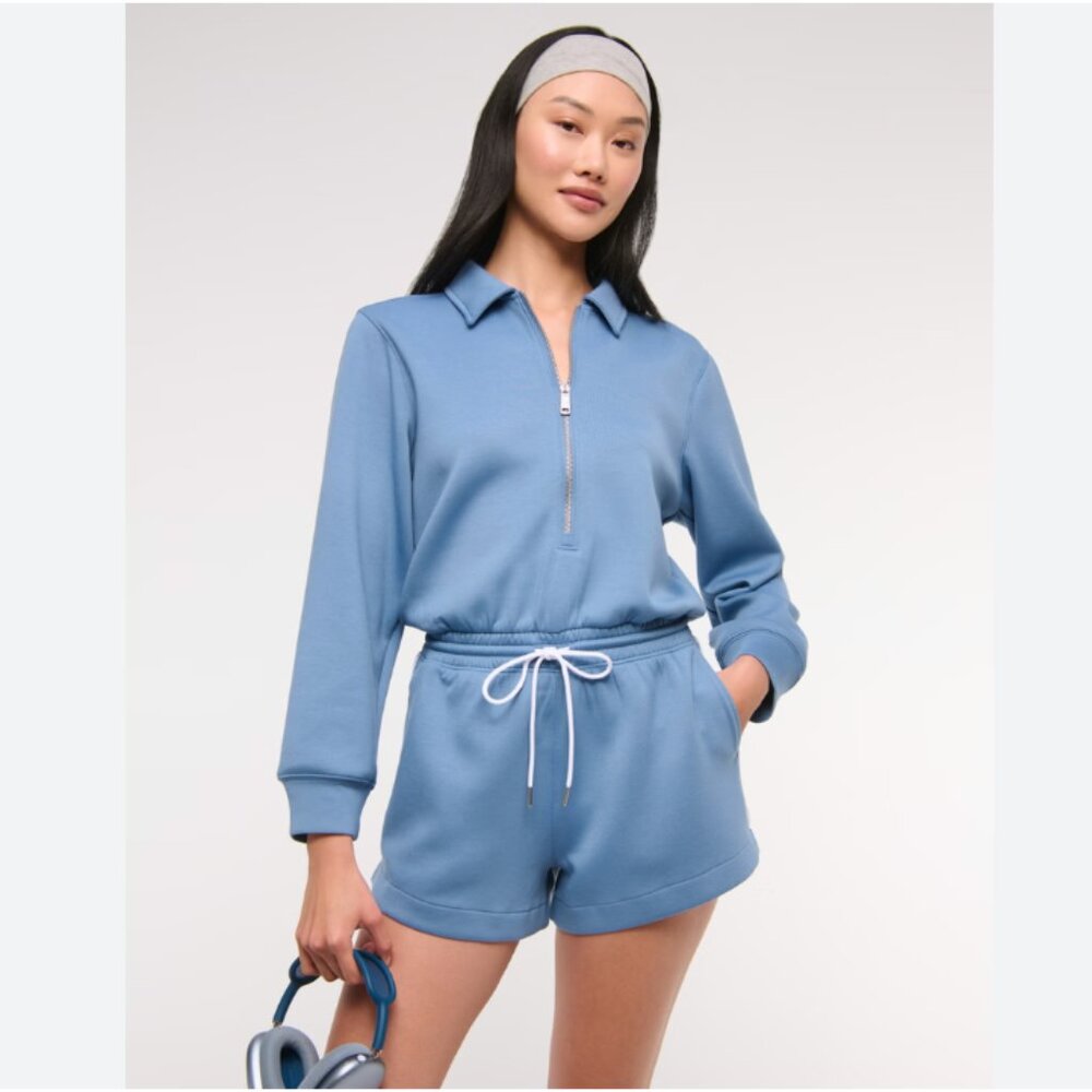 Abercrombie & Fitch Blue Jumpsuit